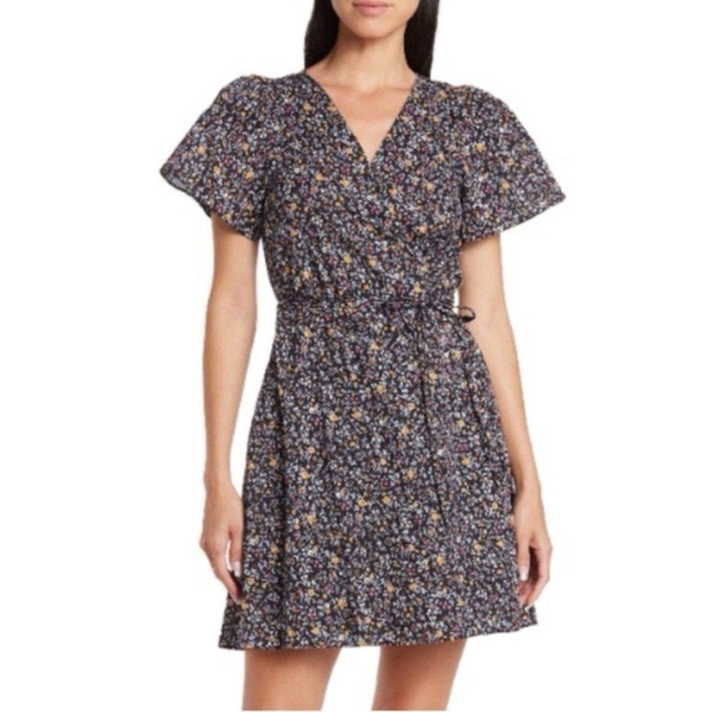 Floral Wrap Dress Madewell medium cotton